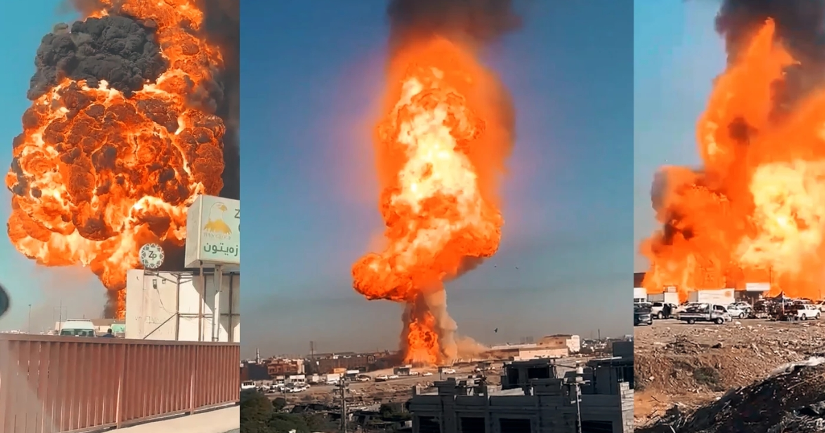 erbil gas station fire