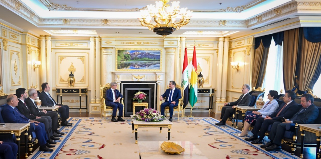Masrour Barzani and Ahmet Davutoğlu 