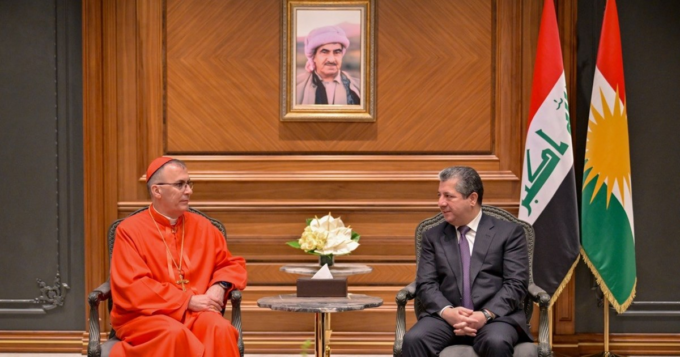 Masrour Barzani Meets Chaldean Patriarch